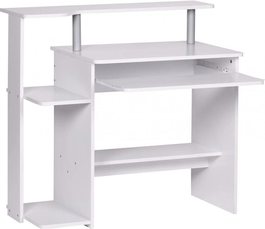 Wohnling Bureau DENNIS wit 94 cm breed - Foto 2