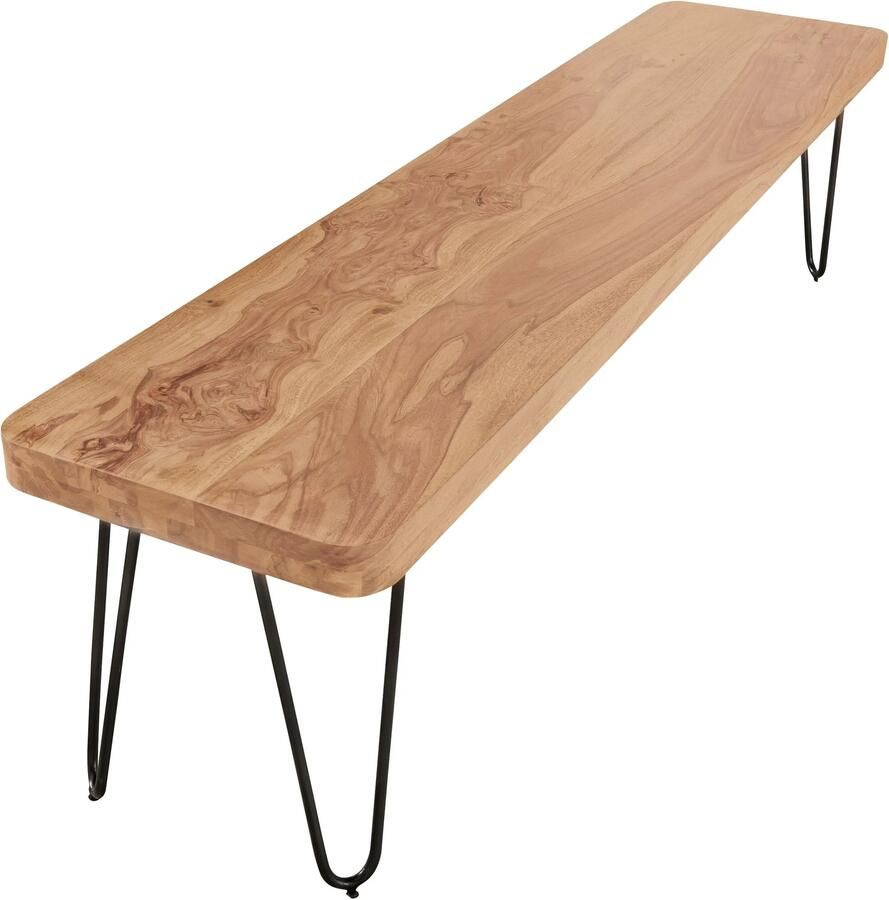 Wohnling Eetkamerbank BAGLI acaciahout 120 cm