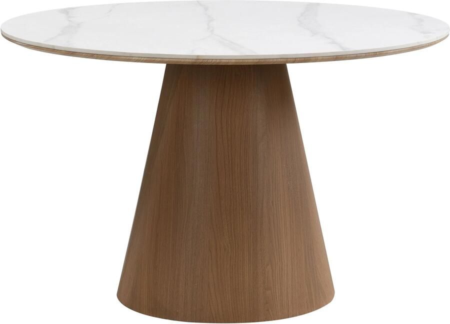 Wohnling Eettafel wit gesinterd steen 120 cm