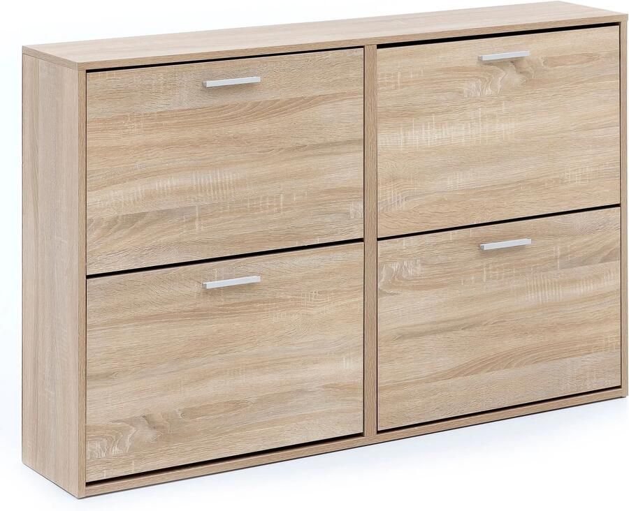 Wohnling Schoenenkast sonoma 120 cm diep