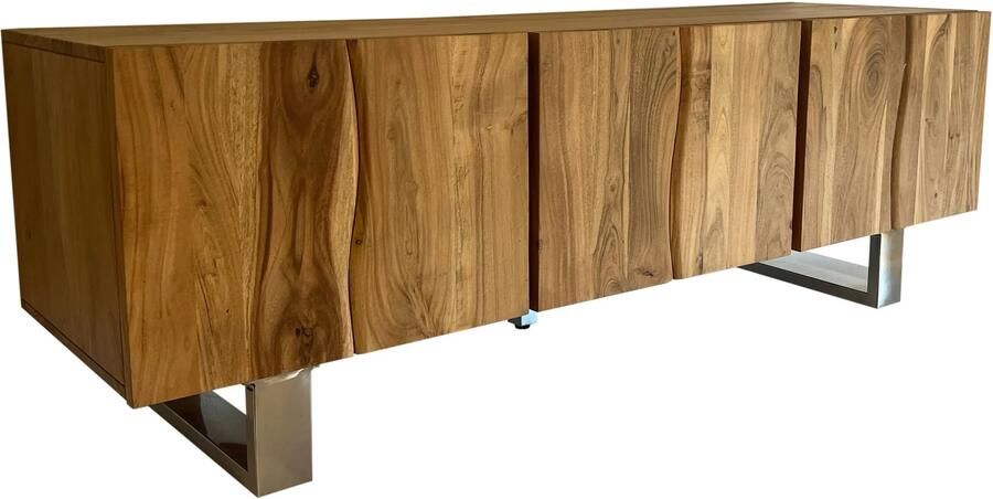 Wohnling Tv-meubel TV- acaciahout 160 cm breed TV