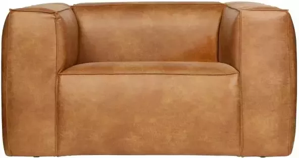 WOOOD Bean Fauteuil Recycle Leer Cognac 74x146x98