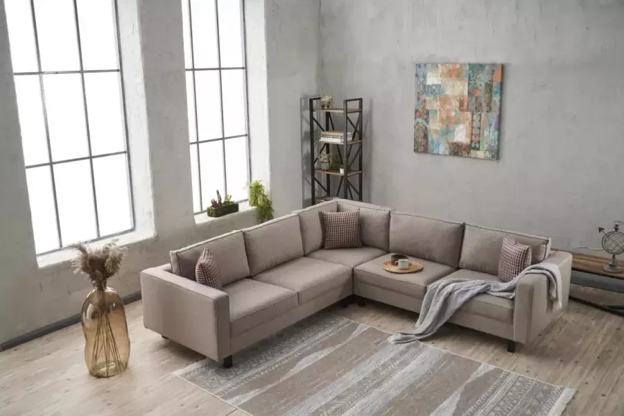 Atelier Del Sofa Hoekbank Kale Linen Cream SKU: 825BLC2712