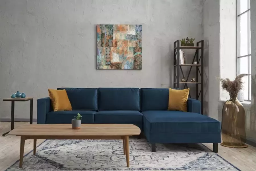 Atelier Del Sofa Hoekbank Kale Velvet rechts Oil Groen SKU: 825BLC2722