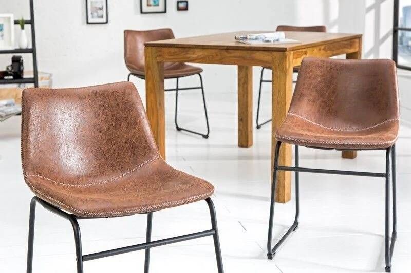 Invicta Interior Actie Knaller! Eetkamerstoel Django Vintage Bruin 37347
