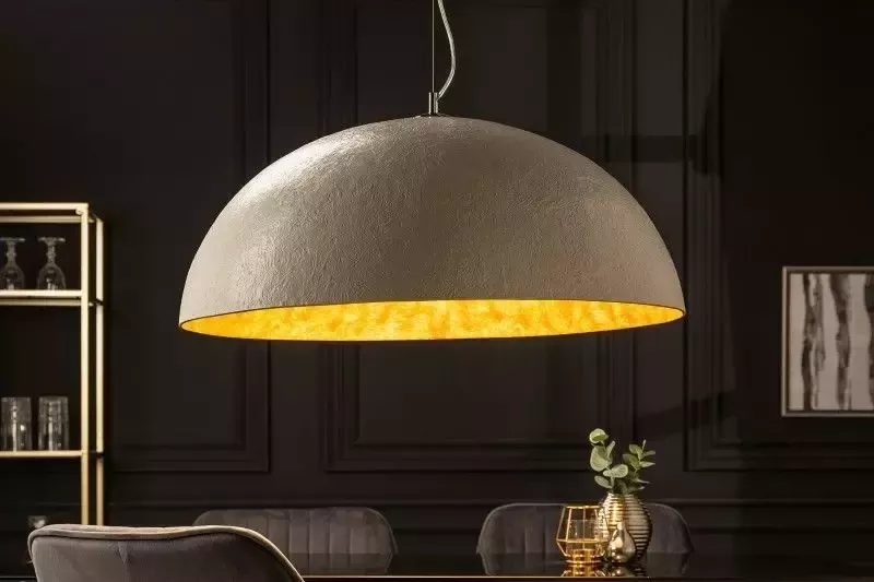 Invicta Interior Elegante design hanglamp GLOW 70cm witgouden hanglamp 36319