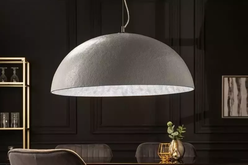 Invicta Interior Elegante design hanglamp GLOW 70cm wit zilveren hanglamp 10723 - Foto 1
