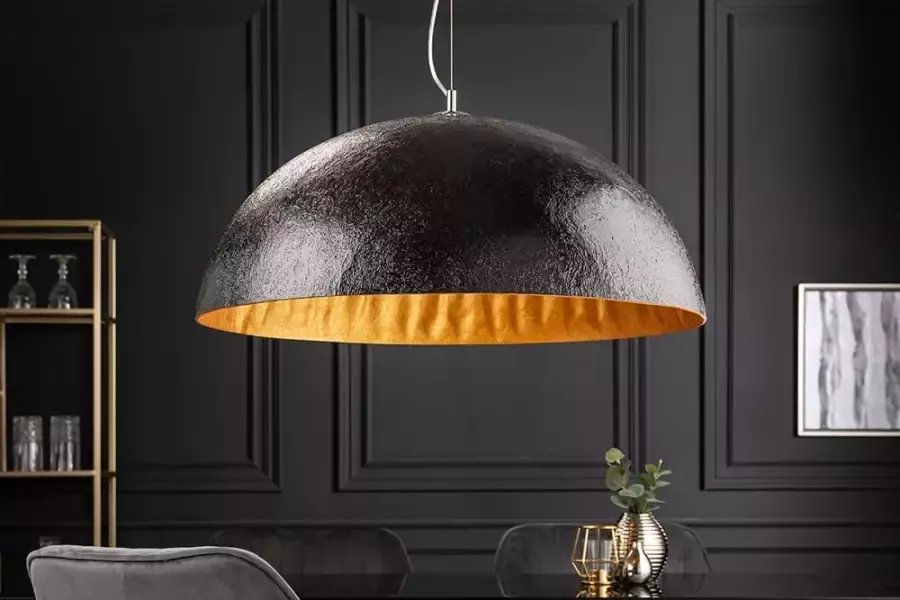 Invicta Interior Elegante design hanglamp GLOW 70cm zwart goud hanglamp 10719 - Foto 1