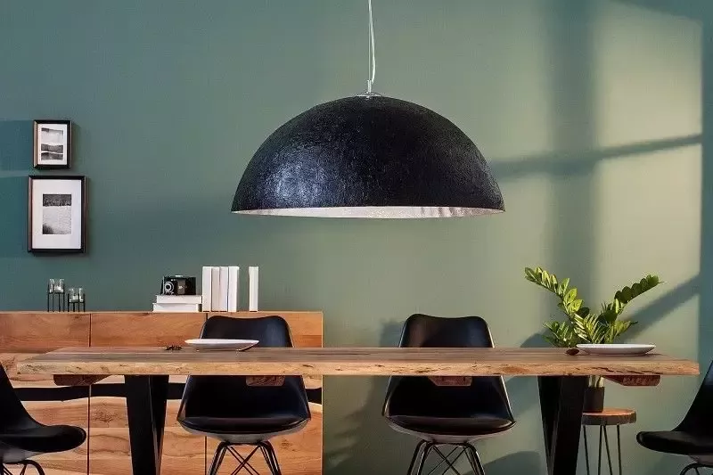 Invicta Interior Elegante design hanglamp GLOW 70cm zwart zilveren hanglamp 38295 - Foto 1