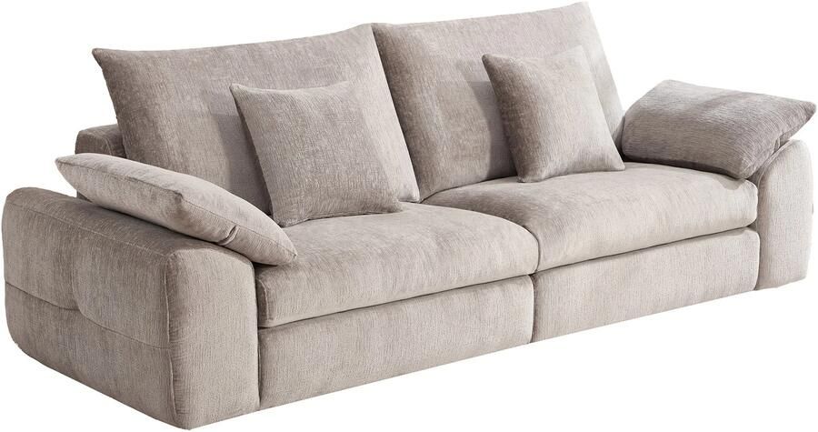 Invicta Interior Bank SOHO 260cm 4-zits chenille beige 48154