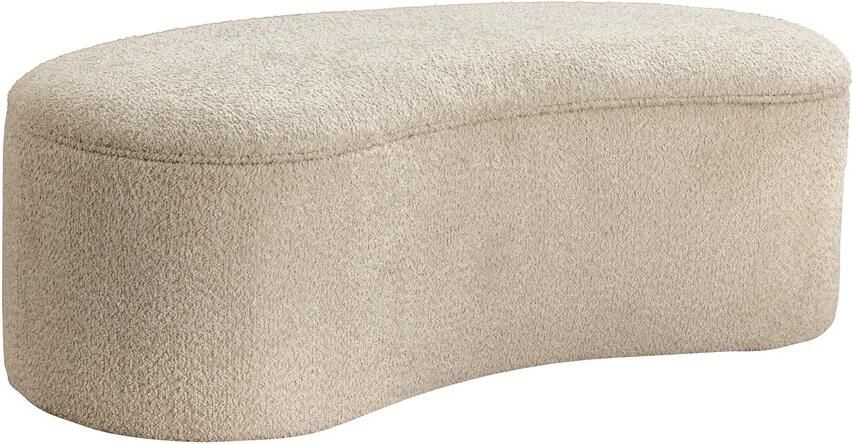 Invicta Interior Bankje ELEMENTAL 120cm gestoffeerd met opbergruimte bouclé champagne beige 48107