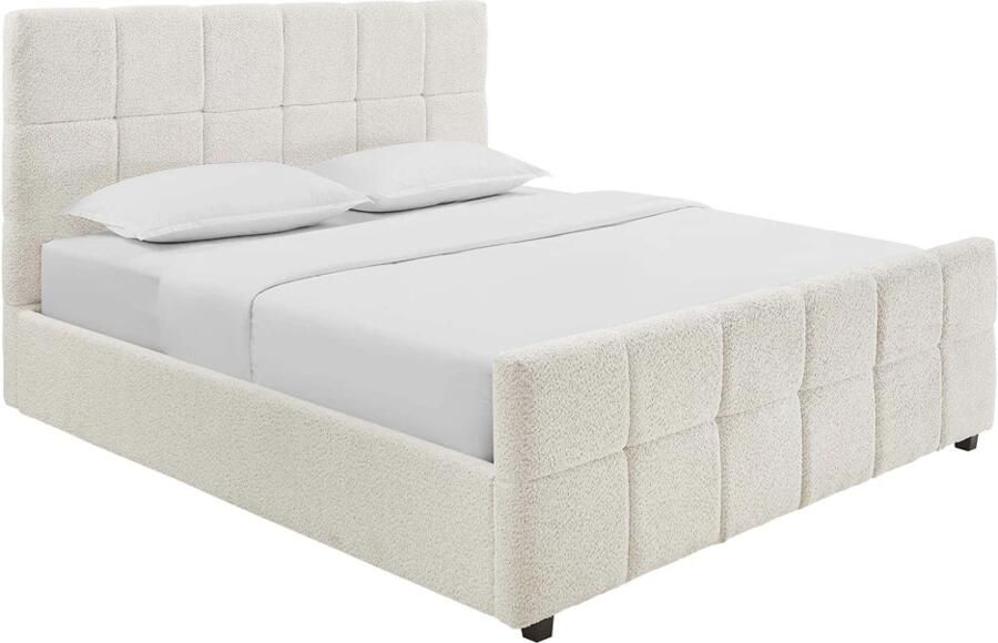 Invicta Interior Bed PRESTIGE 160x200cm met opbergruimte boucle crème 48887