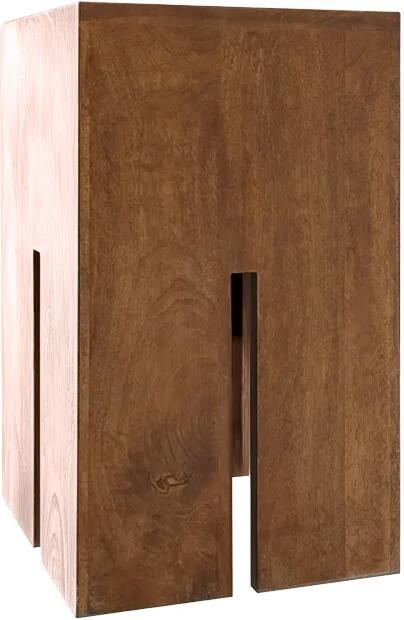 Invicta Interior Bijzettafel CASTLE 45cm mangohout bruin honing afwerking 49347