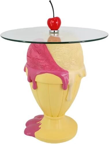 Invicta Interior Bijzettafel SWEET SOCIETY Sundae 65 cm pastel geel 70097