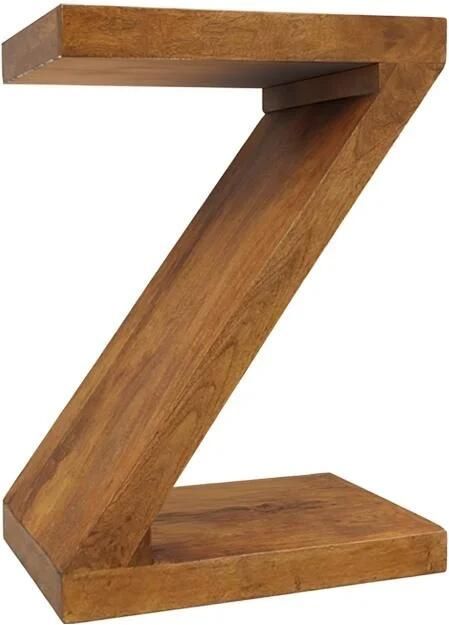 Invicta Interior Bijzettafel Z 60cm mangohout bruin honing afwerking 49353
