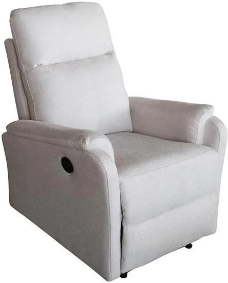 Invicta Interior Cinema fauteuil HOLLYWOOD elektrisch verstelbaar gestructureerde stof beige