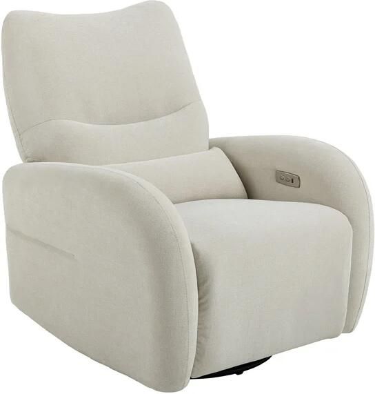 Invicta Interior Cinema fauteuil PRIORITY 360° draaibaar elektrisch verstelbaar met USB-poort gestructureerde stof beige 48686