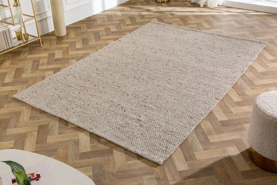 Invicta Interior Design Tapijt WOOL 240x160cm zilvergrijs gemaakt van wol 41717 - Foto 2