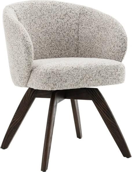 Invicta Interior Draaistoel WALKRE 180° auto-return met armleuningen veercore structuurstof beige bruin 46697