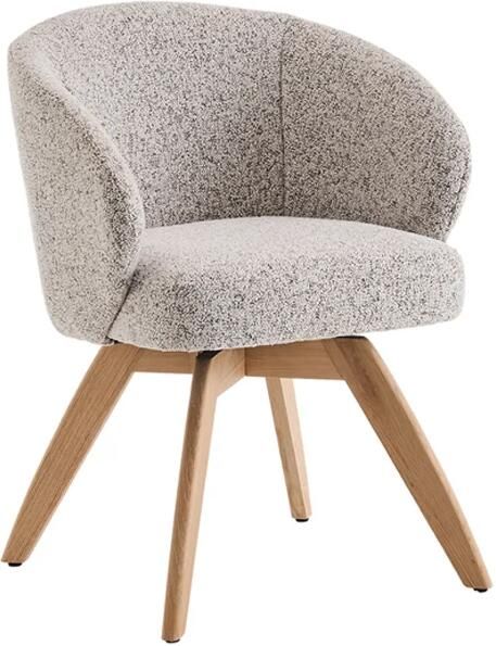 Invicta Interior Draaistoel WALKURE 180° auto-return met armleuningen veercore textielstof beige naturel 48677