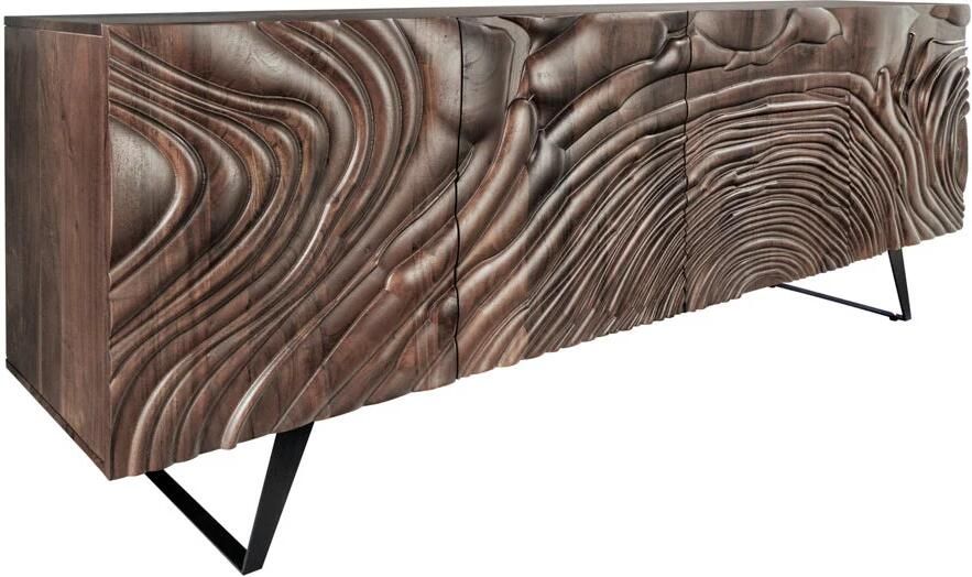 Invicta Interior Dressoir FLUID 175cm 3D mangohout bruin 49225