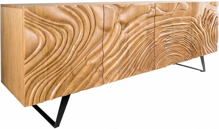 Invicta Interior Dressoir FLUID 175cm 3D mangohout crème 49224
