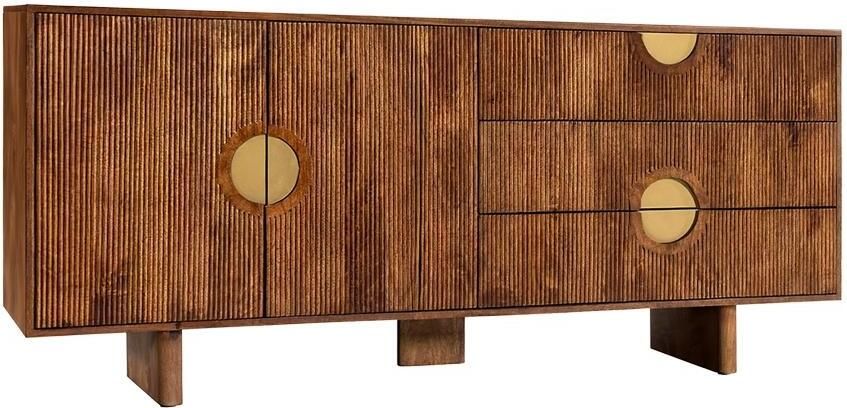 Invicta Interior Dressoir MADISON 180cm gestructureerd front mangohout bruin 48838
