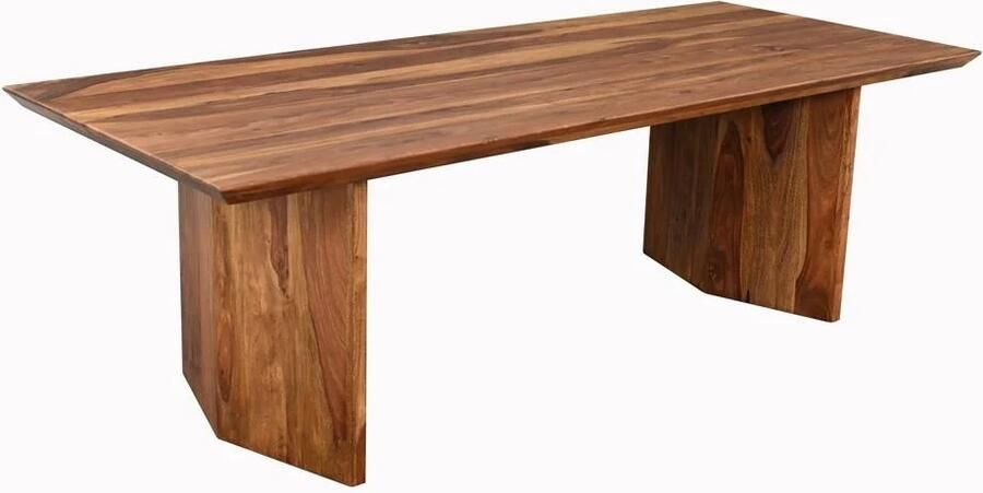 Invicta Interior Eettafel DIAMOND 240cm sheesham hout bruin stone finish 48823