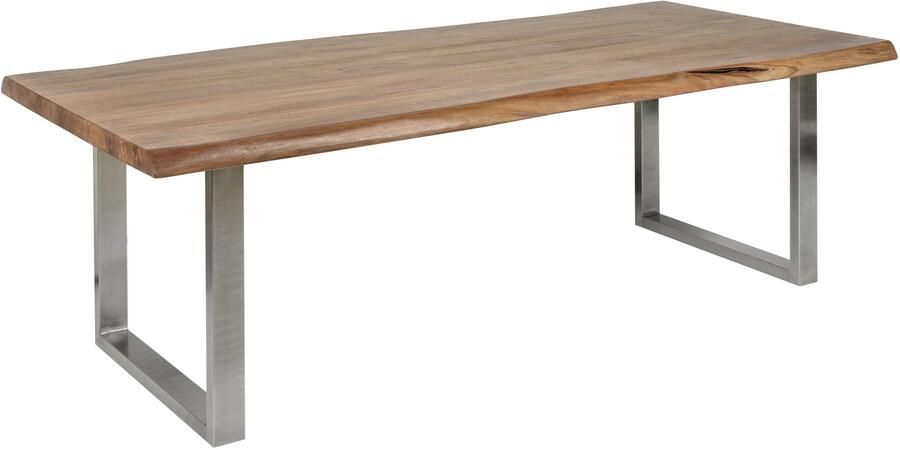Invicta Interior Eettafel MAMMUT 240cm tafelblad 60mm acaciahout honingkleurige afwerking 40310 - Foto 2