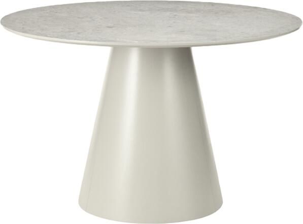Invicta Interior Eettafel VOGUE 120cm rond grijze steenlook 48531