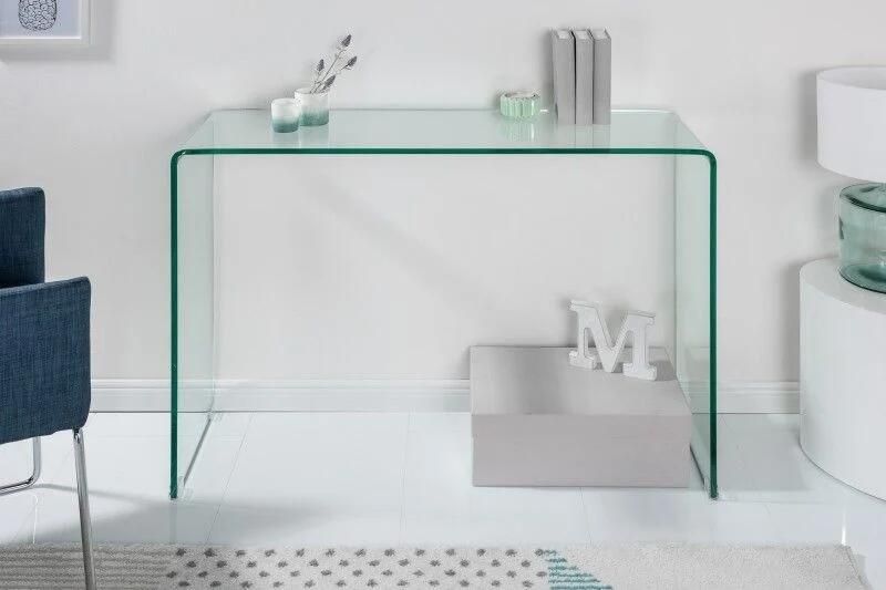 Invicta Interior Extravagante glazen consoletafel FANTOME 100 cm transparant bureau volledig glazen tafel 22866