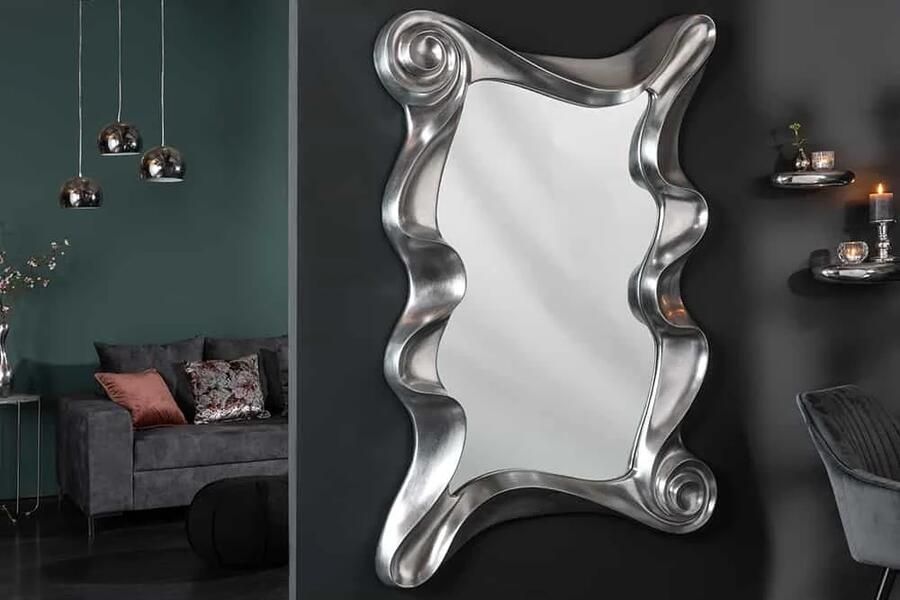 Invicta Interior Extravagante wandspiegel ALICE 160x106cm zilver variabel op te hangen 20342