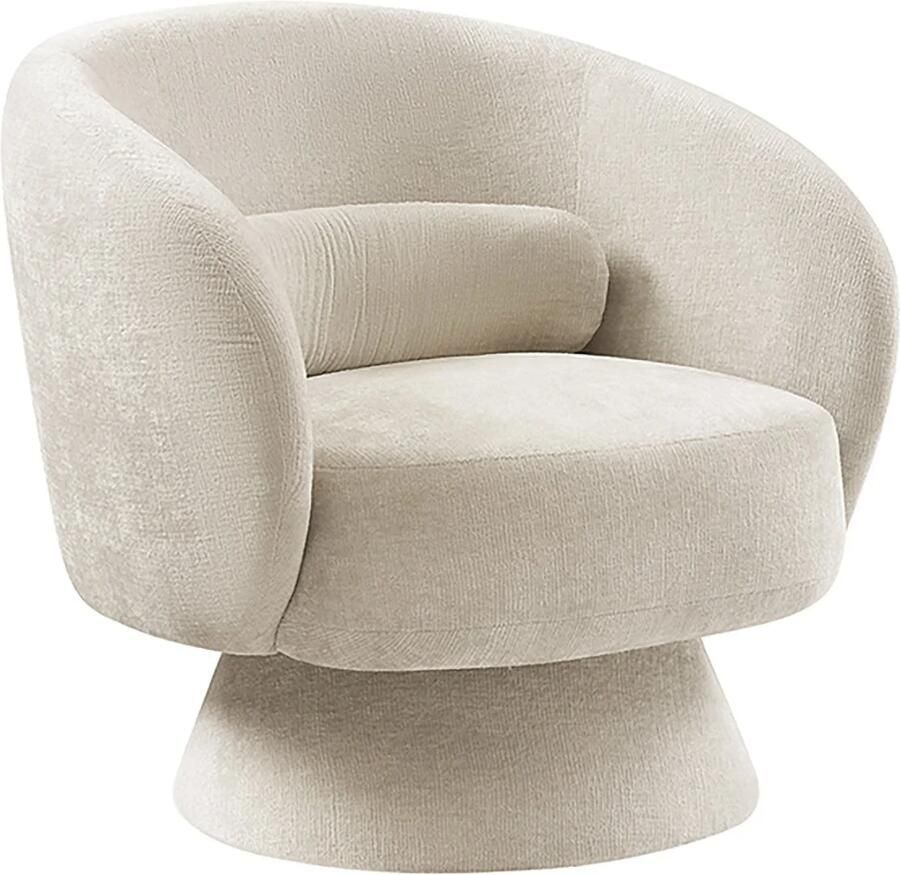 Invicta Interior Fauteuil BOSSA NOVA 360° draaibaar chenille beige 47463
