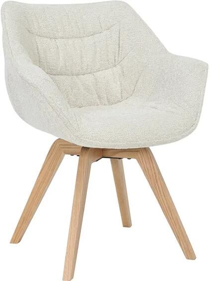 Invicta Interior Fauteuil THE DUTCH COMFORT 180° auto-return met armleuningen bouclé tweed zacht beige natuurlijk