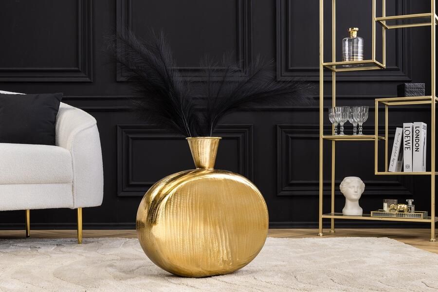 Invicta Interior Grote vaas ORIENT XL 60cm goud gehamerd design handgemaakt 44865