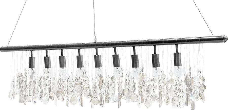 Invicta Interior Extravagante hanglamp DIAMONDS XL 120cm kristallen lamp met 9 lampjes 124 - Foto 2