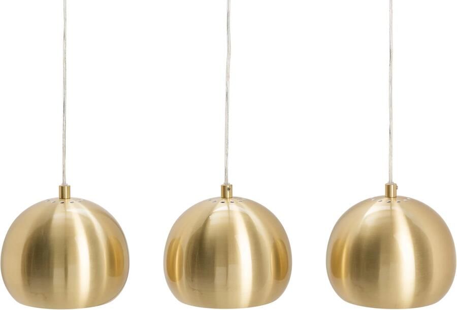 Invicta Interior Moderne drievoudige hanglamp GOLDEN BALL gouden hanglamp in hoogte verstelbaar 39440 - Foto 2
