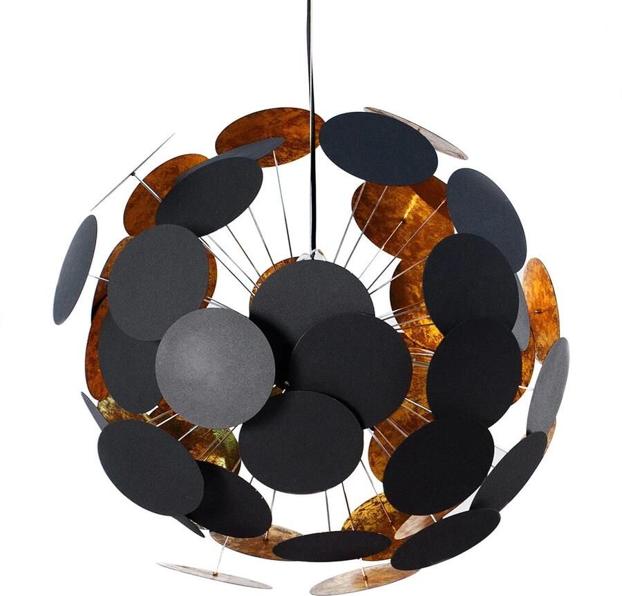 Invicta Interior Modern design hanglamp INFINITY HOME 70cm zwart goud hanglamp 36226 - Foto 2
