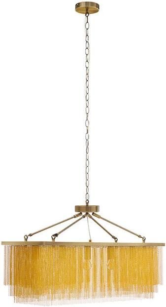 Invicta Interior Glamorous hanglamp ROYAL 80cm messing goud metalen ketting design hanglamp 43760