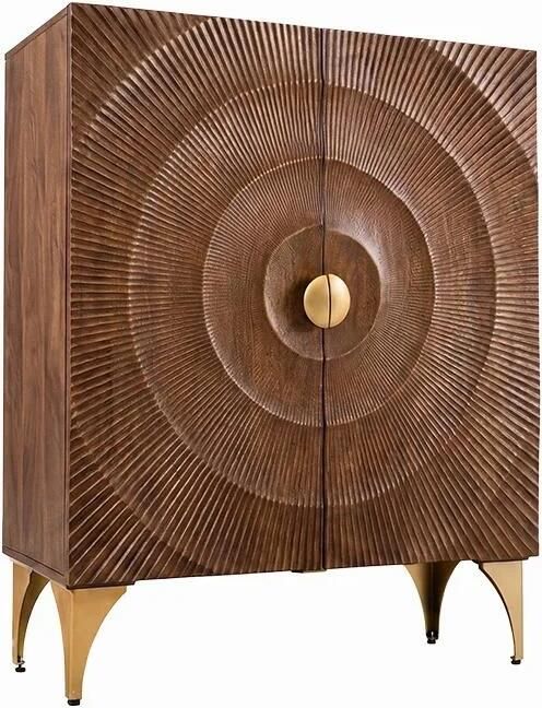 Invicta Interior Highboard GOLDEN SUNSET 120cm 3D mangohout bruin 49242