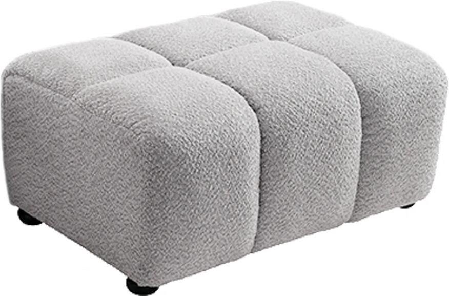 Invicta Interior Kruk CLOUD 100cm bouclé grijs 44175