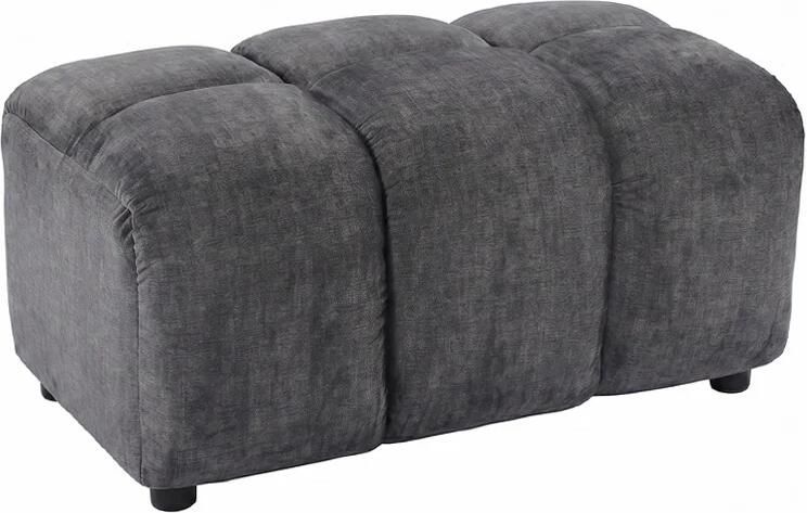 Invicta Interior Kruk CLOUD 100cm vogue velvet grijs 49023