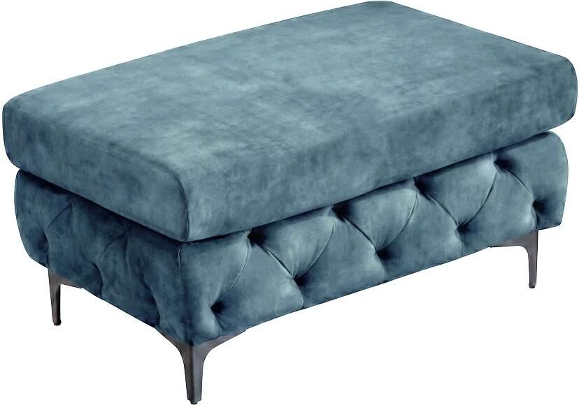 Invicta Interior Kruk MODERN BAROCK 95cm fluweel petrol