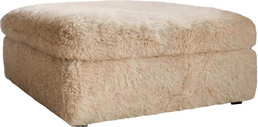 Invicta Interior Kruk YETI 100cm afneembare hoes champagne beige 48699