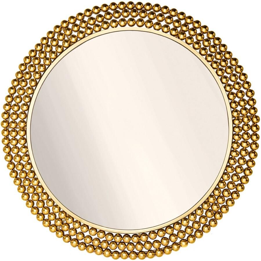 Invicta Interior Muurspiegel PEARLS 75cm ijzer goud 43821