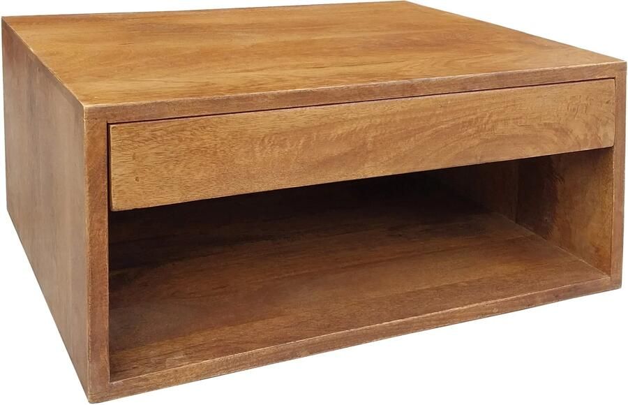 Invicta Interior Nachtkastje PURE 50cm hangend mango hout bruin honing afwerking 48851