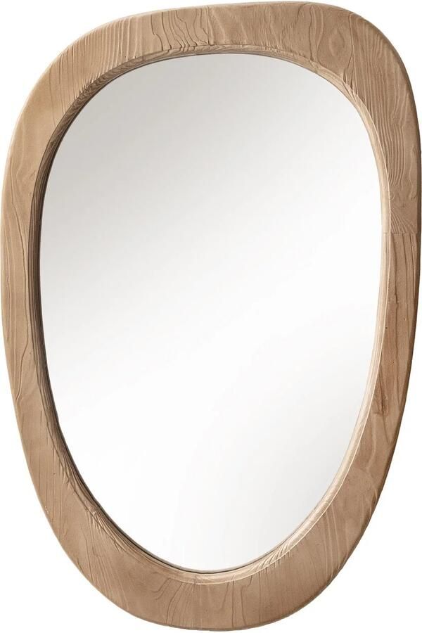 Invicta Interior ORGANIC wandspiegel 105 cm ovaal grenenhout naturel beige 46489