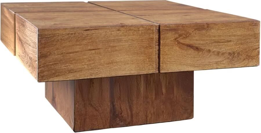Invicta Interior Salontafel BOLT 70cm mangohout bruin honingafwerking 49086