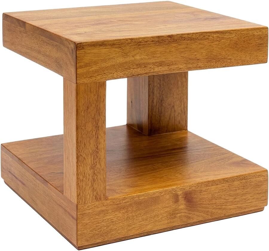 Invicta Interior Salontafel GIANT 45cm met opbergruimte mangohout bruin honeyfinish 49085