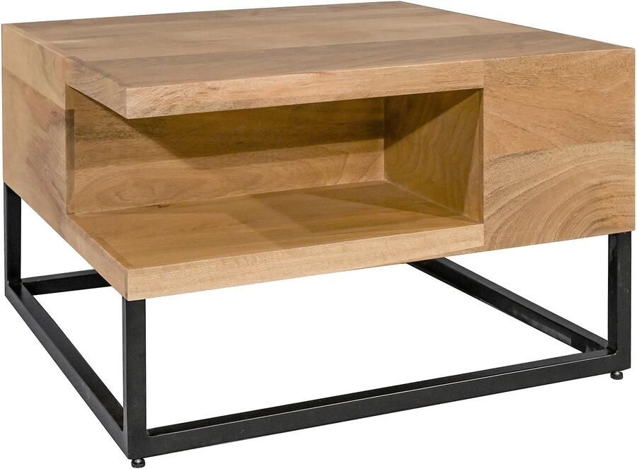 Invicta Interior Salontafel GIANT 60cm mangohout crème beige 48649
